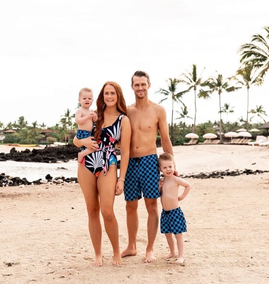 hang-ten-mens-blue-check-swim-shorts Large