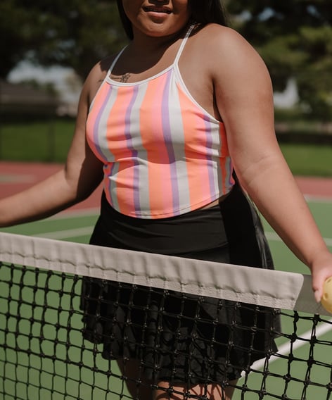 rainbow-striped-pickleball-top