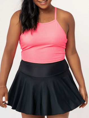 shorts-skirt-black-athleisure-wear